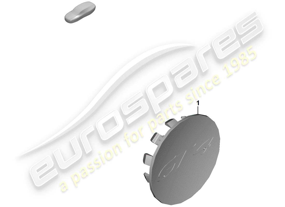 Porsche Boxster Spyder (2019) WHEEL CAP Parts Diagram