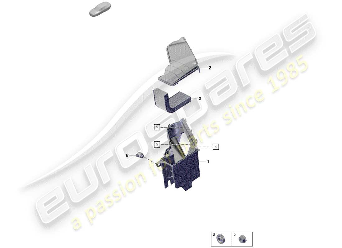Porsche Boxster Spyder (2019) FRESH AIR INTAKE Parts Diagram