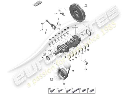 a part diagram from the Porsche Boxster Spyder parts catalogue