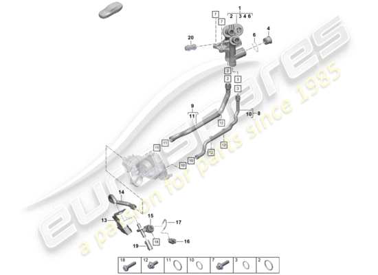 a part diagram from the Porsche Boxster Spyder parts catalogue