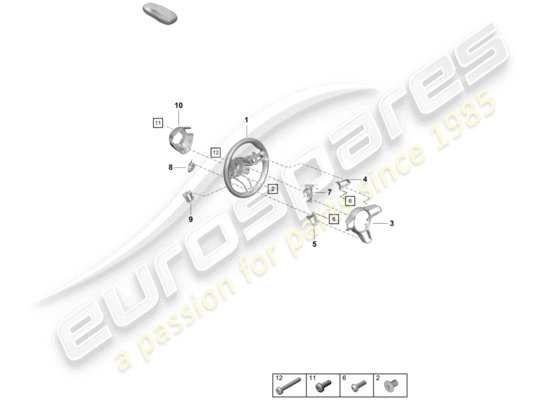 a part diagram from the Porsche Boxster Spyder parts catalogue