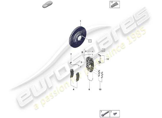 a part diagram from the Porsche Boxster Spyder parts catalogue