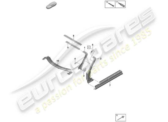 a part diagram from the Porsche Boxster Spyder parts catalogue