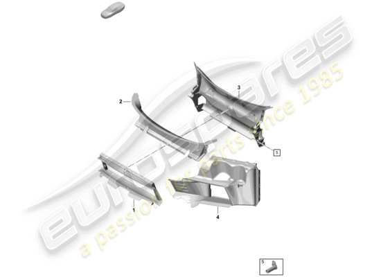 a part diagram from the Porsche Boxster Spyder parts catalogue