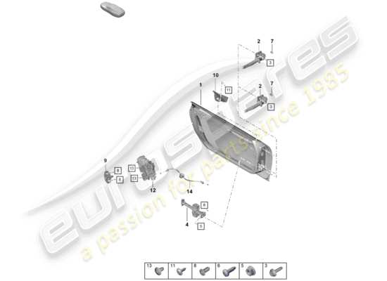 a part diagram from the Porsche Boxster Spyder parts catalogue