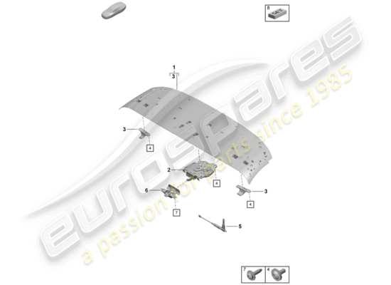 a part diagram from the Porsche Boxster Spyder parts catalogue