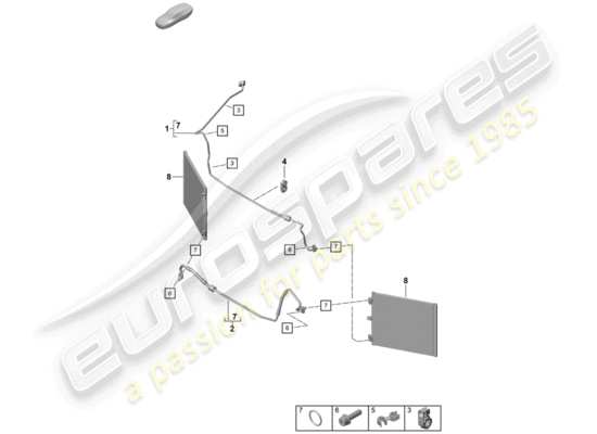 a part diagram from the Porsche Boxster Spyder parts catalogue