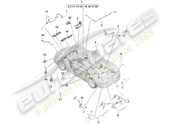 a part diagram from the Porsche Boxster Spyder (2019) parts catalogue