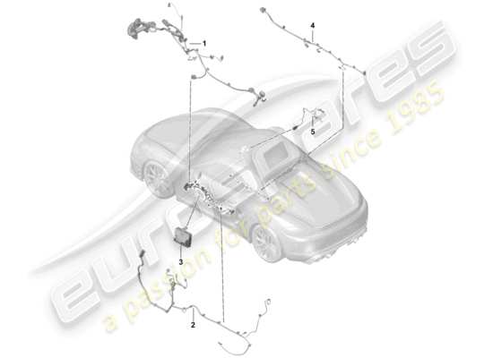 a part diagram from the Porsche Boxster Spyder parts catalogue