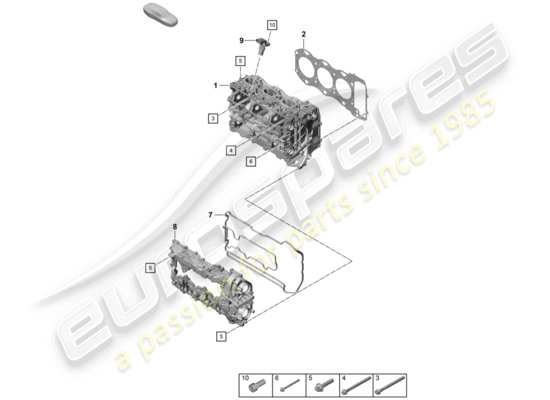 a part diagram from the Porsche Boxster Spyder parts catalogue