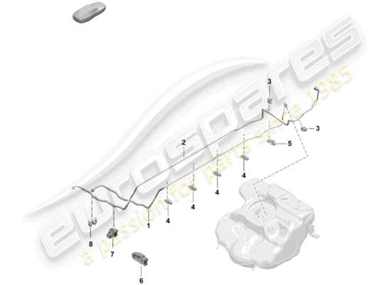 a part diagram from the Porsche Boxster Spyder parts catalogue