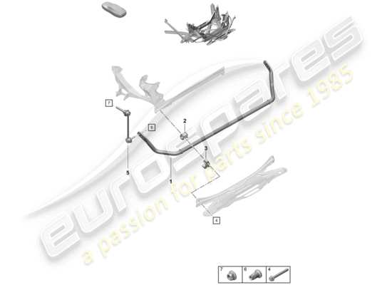 a part diagram from the Porsche Boxster Spyder parts catalogue