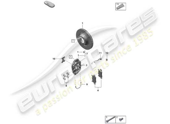 a part diagram from the Porsche Boxster Spyder (2020) parts catalogue