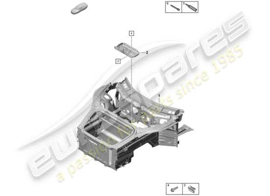 a part diagram from the Porsche Boxster Spyder parts catalogue