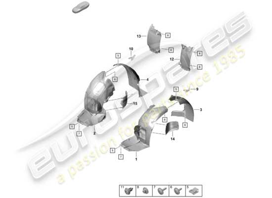 a part diagram from the Porsche Boxster Spyder parts catalogue