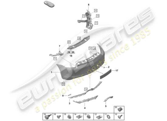 a part diagram from the Porsche Boxster Spyder parts catalogue