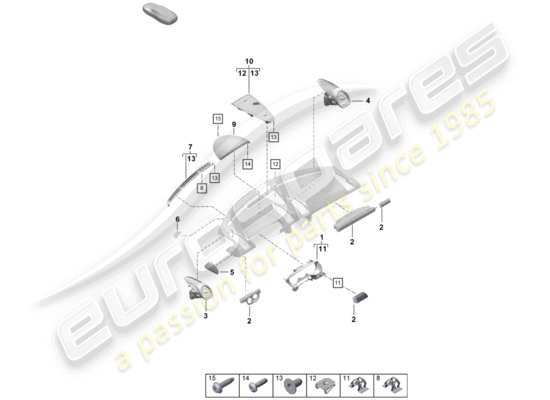 a part diagram from the Porsche Boxster Spyder parts catalogue