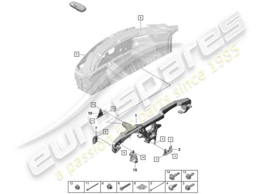 a part diagram from the Porsche Boxster Spyder (2020) parts catalogue