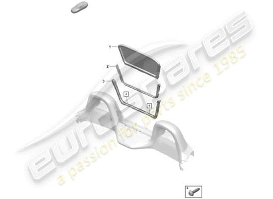 a part diagram from the Porsche Boxster Spyder parts catalogue