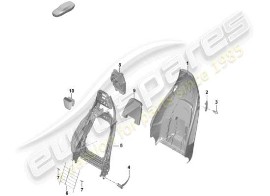 a part diagram from the Porsche Boxster Spyder parts catalogue