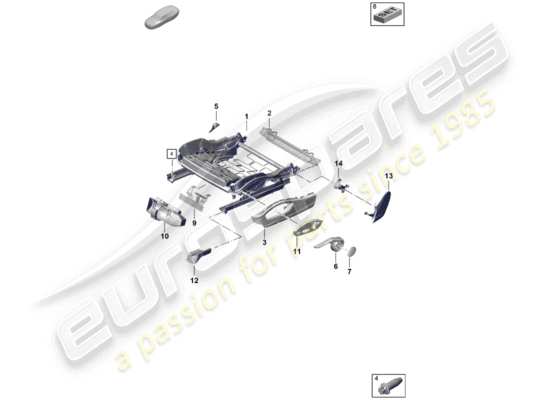 a part diagram from the Porsche Boxster Spyder parts catalogue