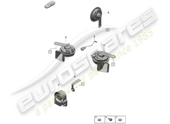 a part diagram from the Porsche Boxster Spyder (2020) parts catalogue