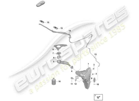 a part diagram from the Porsche Boxster Spyder parts catalogue