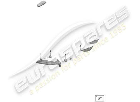 a part diagram from the Porsche Boxster Spyder parts catalogue