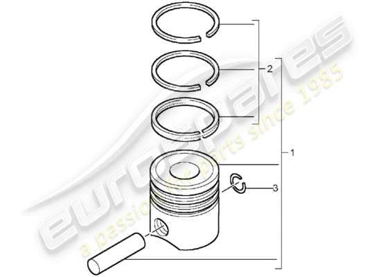 a part diagram from the Porsche Cayenne parts catalogue