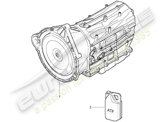 a part diagram from the Porsche Cayenne parts catalogue