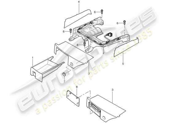 a part diagram from the Porsche Cayenne parts catalogue