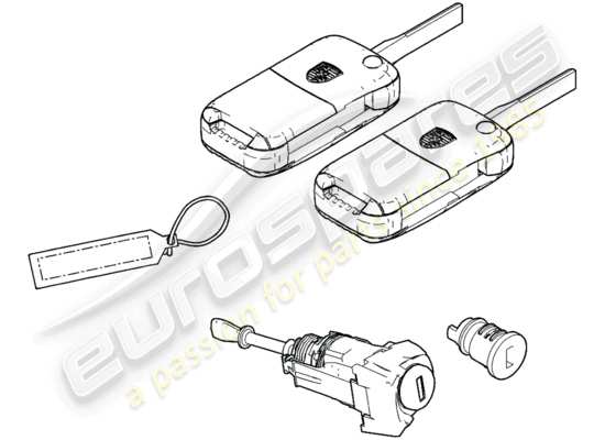 a part diagram from the Porsche Cayenne parts catalogue