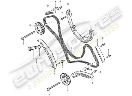 a part diagram from the Porsche Cayenne parts catalogue