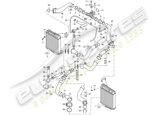 a part diagram from the Porsche Cayenne (2004) parts catalogue