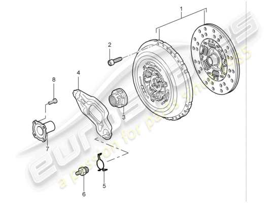 a part diagram from the Porsche Cayenne parts catalogue