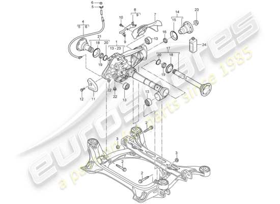 a part diagram from the Porsche Cayenne (2004) parts catalogue