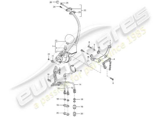 a part diagram from the Porsche Cayenne (2004) parts catalogue