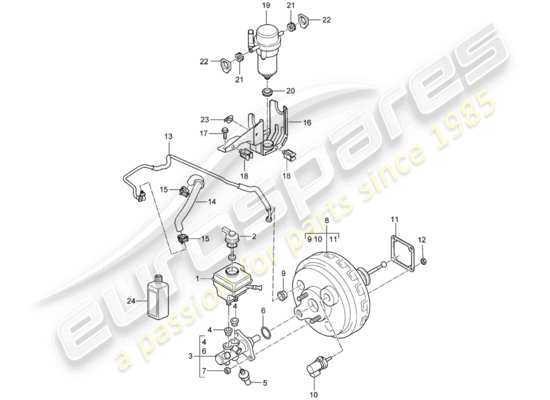 a part diagram from the Porsche Cayenne (2004) parts catalogue