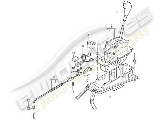 a part diagram from the Porsche Cayenne (2004) parts catalogue