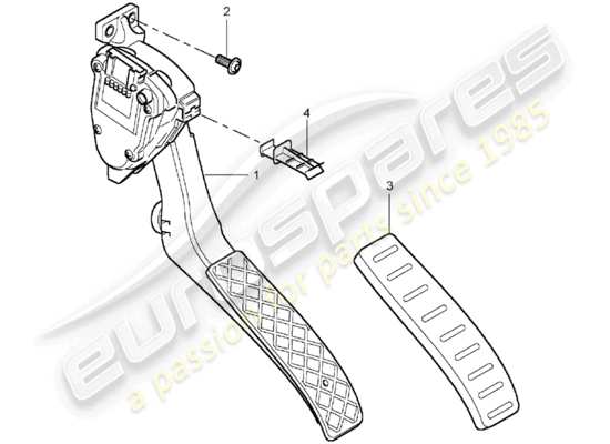 a part diagram from the Porsche Cayenne parts catalogue