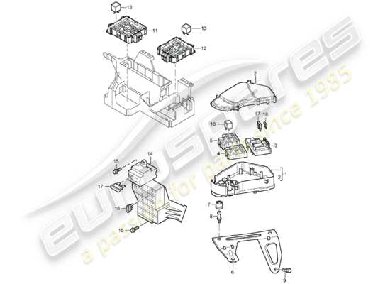 a part diagram from the Porsche Cayenne parts catalogue