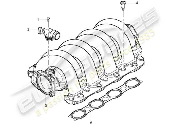 a part diagram from the Porsche Cayenne (2005) parts catalogue