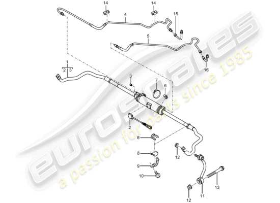 a part diagram from the Porsche Cayenne parts catalogue