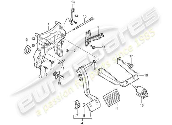 a part diagram from the Porsche Cayenne (2005) parts catalogue