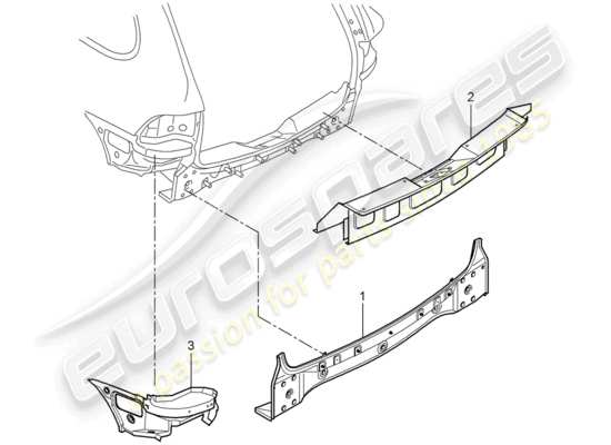 a part diagram from the Porsche Cayenne parts catalogue