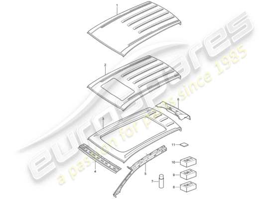 a part diagram from the Porsche Cayenne parts catalogue