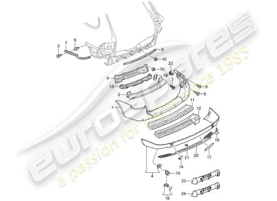 a part diagram from the Porsche Cayenne parts catalogue