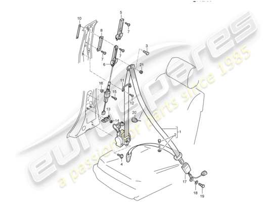 a part diagram from the Porsche Cayenne parts catalogue