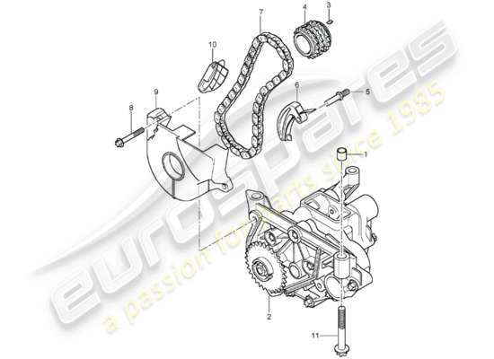 a part diagram from the Porsche Cayenne parts catalogue