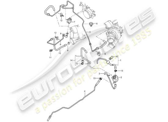 a part diagram from the Porsche Cayenne parts catalogue